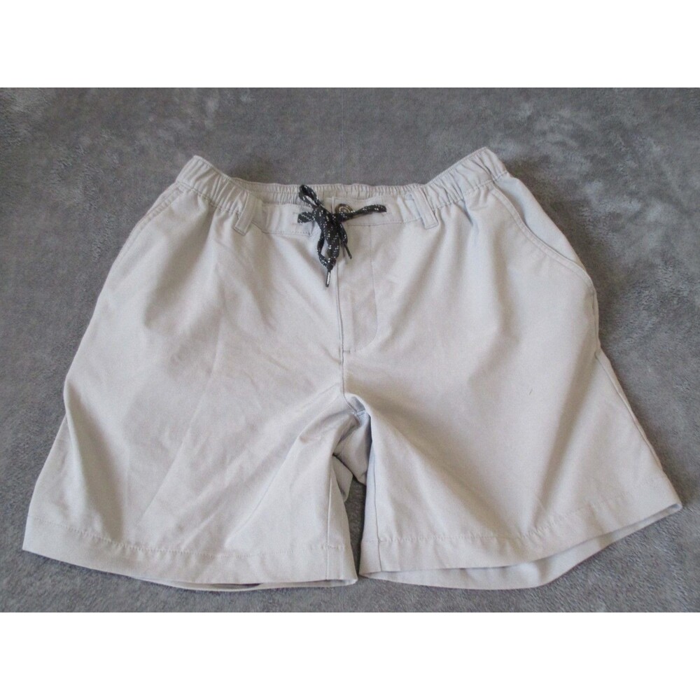 Chubbies Shorts Mens Medium khaki Chino Stretch 6 Inseam Elastic Waist Casual